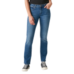 Wrangler Jeans Donna Straight Air Blue a vita media e gamba dritta