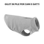 Gilet in pile per cane e gatto