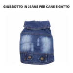Giubbotto di jeans per cani e gatto